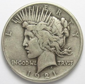 Key Date 1921 Silver Peace Dollar