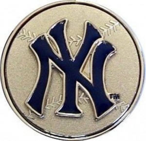 NY Yankees Spinner Belt Buckle