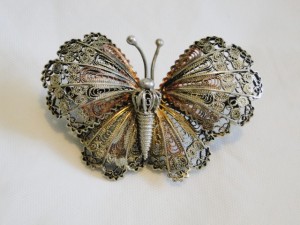 Vintage Rare 1930's Butterfly Pendant Hand Made