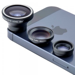 NEW 3-in-1 Lens Kit Black for iphone 5 5C 5S 4S 4 3GS ipad mini ipad 4 3 2 Samsung Galaxy S4 S3 S2 Note 3 2 1 Sony Xperia L36h L36i HTC ONE Smartphones with flat camera