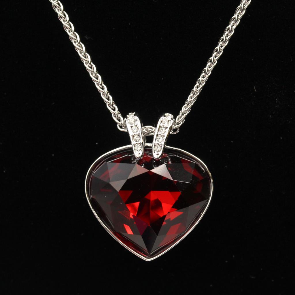 swarovski red necklace